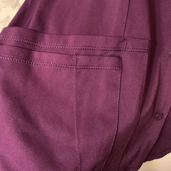 Scrub HH Works by Healing Hands Megan Women's 4-Pocket STRETCH Round Nec… - Picture 8 of 11